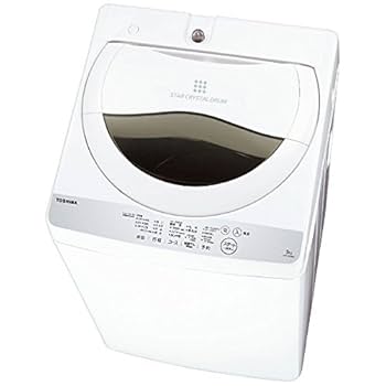 Amazon.co.jp: 東芝 全自動洗濯機 5kg グランホワイト AW-5G6 W
